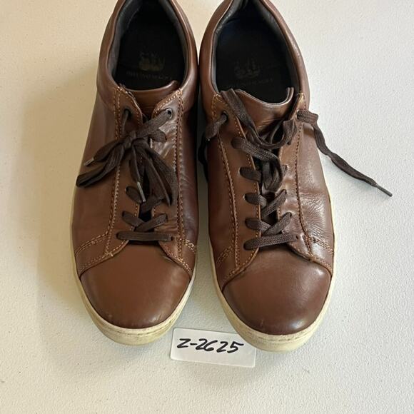 Bruno Magli Diego Sneakers Men’s 11 M EU 44 Cognac Low Top Shoes Brown Leather - Picture 12 of 12